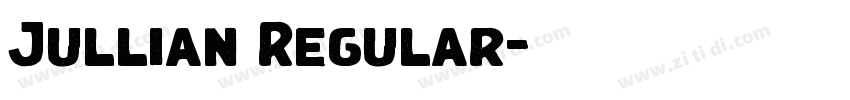 Jullian Regular字体转换